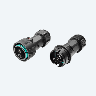 KIT Plug & Socket Connector 2p Screw 6MMQ D10-16.5 IP66/IP68 UP