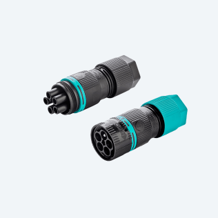 KIT Mini Plug & Socket Connector 5p Screw D7-13.5 IP66/IP68 xDRY®