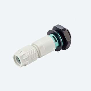 Micro Joint panel-mounted Connector M16 2p screw grey L-N IP66/IP68