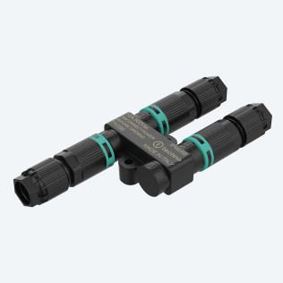 Micro Junction Connector "Y" 2p Screw L-N IP66/IP68