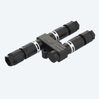Micro Junction Connector "Y" 2p Screw 1-2 IP66/IP68