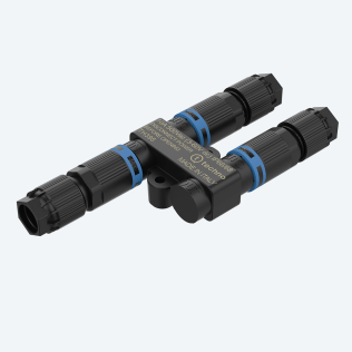 Micro Junction Connector "Y" 2p Screw +/- IP66/IP68