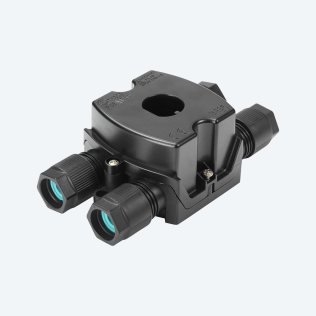 Junction box UP 4ways with ZHAGA hole D7-13.5mm IP66