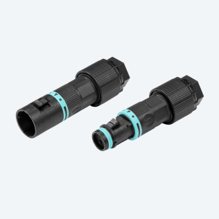 KIT Micro Plug & Socket Connector 3p Screw L-N-PE D7.5-9 IP66/IP68