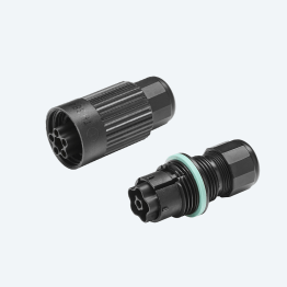 KIT Mini Plug & Socket Connector 5p Screw D5-12 IP66/IP68