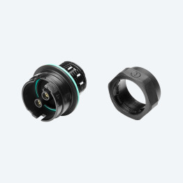 Socket connector panel-mounted 2p 6MMQ M28 IP68